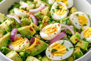 طرز تهیه سالاد آووکادو و تخم‌مرغ آب‌پز
